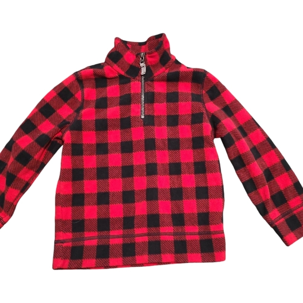 CARTER'S buffalo plaid zip up jacket 5t